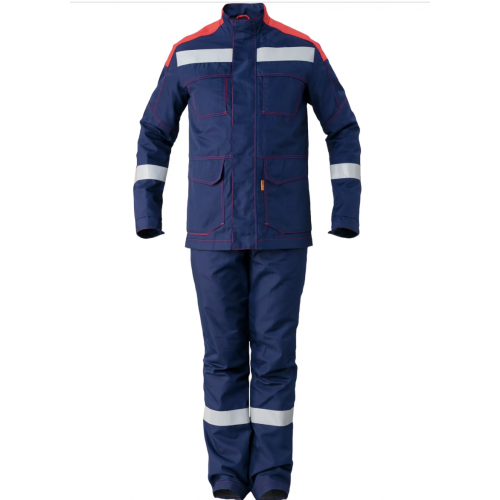 Костюм ЭЛЕКТРА Л-4 ПРО (кур+бр) мужской цв. син-крас. тк. ПРОтерм