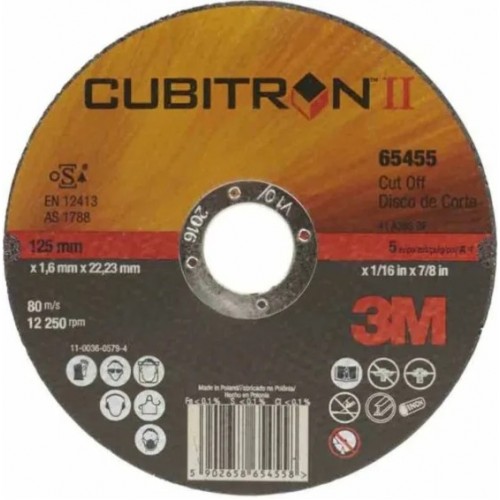 Круг для отрезки и зачистки 3M Cubitron II 81149, T27 125 мм х 4.2 мм х 22 мм