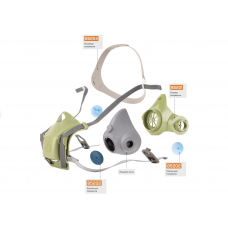 Полумаска Jeta Safety 8500 с системой быстрого сброса