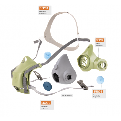 JETA SAFETY 85202 клапаны для полумаски 8500