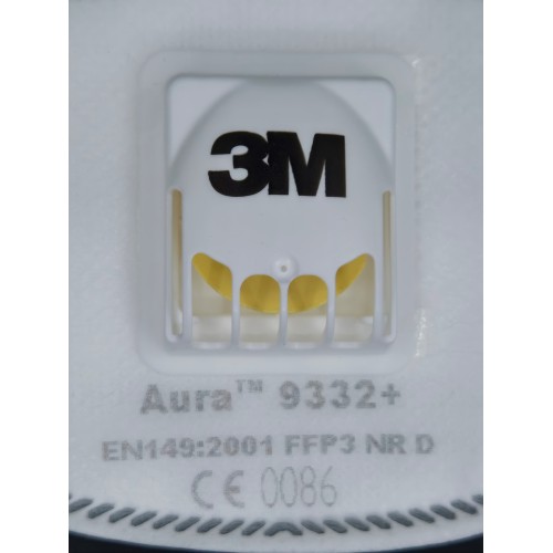 Респиратор - маска 3M Aura 9332+ с клапаном FFP3 NR D
