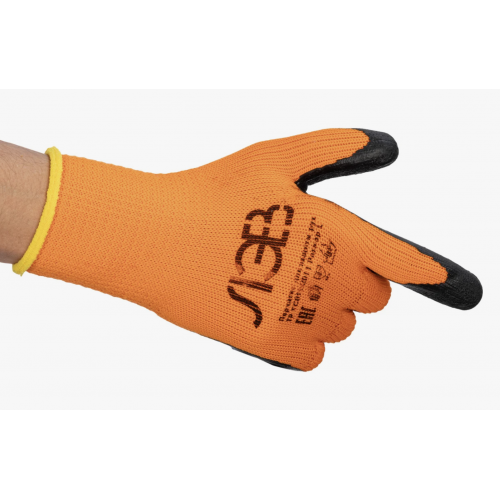 Перчатки акриловые утеплённые ЛЭВ с полимерным покрытием из вспененного латекса