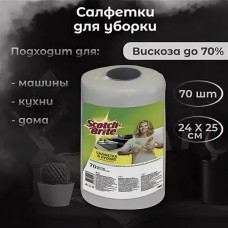 Салфетки Scotch-Brite в рулоне для уборки