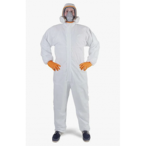 Комбинезон одноразовый с капюшоном Jeta Safety  (JPC 58) белый 58 г/кв.м
